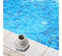 Raccord de vidange de piscine hors sol, compatible avec P6-A1420 D1420 H1420, 3,8 cm ID x 2,5 cm OD, adaptateur de tuyau d'arrosage à filetage de 1,9 cm, gris