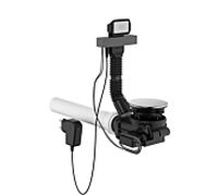 Raccord de vidange et de trop-plein électrique Dornbracht 10410004-86 en acier inoxydable brossé