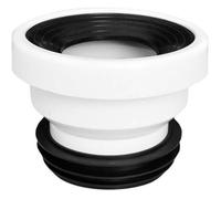 Raccord de WC - OKZ - Tuyau d'évacuation droite - Joint en caoutchouc - PVC durable - Installation facile