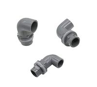 Raccord d'eau de pulvérisation Alimentation en eau Diamètre intérieur 20/25/32 mm Coude Joint de tuyau en PVC Réservoir d'eau Joint de tuyau d'irrigation Système de drainage Fournitures de jardin