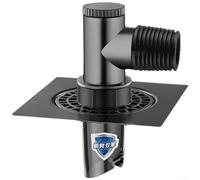 Raccord d'évacuation en acier inoxydable pour machine à laver avec design anti-débordement et joint magnétique pour bloquer et parasites (B)