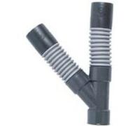 Raccord d'évacuation souple PVC Y Wirquin ø40 mm à coller
