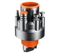 Raccord d'évacuation triple sortie pour évier de cuisine et lave-vaisselle - Joint anti-vidange en ABS avec adaptateur de tuyau en PVC de 50 mm/75 mm, connecteur de tuyau de vidange pour évier