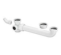 Raccord d'évacuation Viega 104917 G 1 1/2 x 1 1/2 x 80-310 mm, plastique, pour éviers doubles
