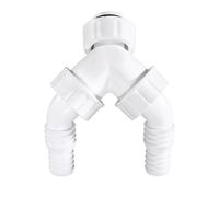 Raccord double avec clapet anti-retour, pour siphon encastr?