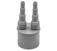 Raccord Double DN50 Polypropylène - Pour Tuyaux Ø 8,3-20,5 mm - Évacuation Eau Chaude Machine à Laver et Lave-Vaisselle