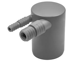 Raccord Double DN50 Polypropylène - Pour Tuyaux Ø 8,3-20,5 mm - Évacuation Eau Chaude Machine à Laver et Lave-Vaisselle