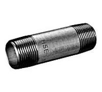 Raccord double en fonte malléable Hermann Schmidt 530/23, réf. 44010060, DN 10, 3/8" x 60, noir