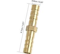 Raccord Droit 6mm Raccord Cannelé Laiton Connecteur Adaptateur Tuyau Rallonge Air Eau Huile