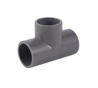 Raccord droit à 3 ou 4 voies, diamètre intérieur 20 mm, 25 mm ou 32 mm, en PVC, for tuyau d'arrosage de jardin ou de pelouse, bricolage, étagère.(Gray,3-way 25mm)