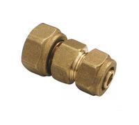 Raccord droit à compression SOMATHERM FOR YOU pour tube PER Ø12 - Ecrou tournant femelle 15/21
