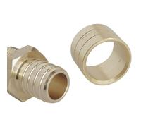 Raccord droit à glissement pour tube PER Ø12 - Mâle 15/21