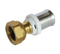 Raccord droit à Sertir pour tube Multicouche Ø16 - Ecrou-tournant F12/17