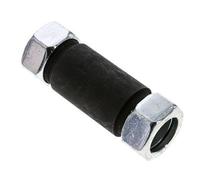 Raccord droit à souder et à couper en acier phosphaté 28L Bulkhead 160 bar ISO 8434-1