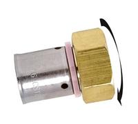Raccord droit avec écrou libre à sertir laiton F 15 x 21 pour tube en per G