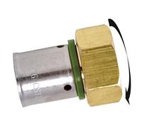Raccord droit avec écrou libre à sertir laiton F 20 x 27 pour tube en per