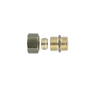 Raccord droit bicône laiton à visser M - 14mm 3/8" (12x17mm)