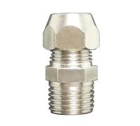 Raccord droit BSPP mâle de 1/8", 1/4", 3/8", 1/2" x convient pour tuyau OD de 4/6/8/10/12/14/16 mm, coupleur droit en laiton plaqué nickel pour eau et gaz (8 mm, 0,3 cm)