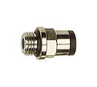 Raccord droit « click-clock » - G 1/2 A - Pour tuyau extérieur Ø 14 mm - Pression de travail max. 16 bar - Laiton nickelé