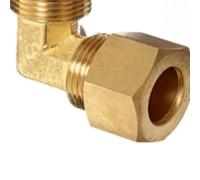 Raccord droit/coudé 1/8" 1/4" 3/8" 1/2" NPT mâle 3/16 1/4 5/16 3/8 1/2 5/8 pouce Tube Union de compression Raccord en laiton Gaz Carburant Eau(Elbow Tube x NPTM,3L8 INCH 9.52MM_1/8")