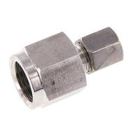 Raccord droit de coupe 6S & G1/2'' en acier inoxydable avec filetage femelle pour manomètres 630 bar ISO 8434-1