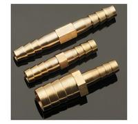 Raccord droit en laiton for tuyau d'arrosage, embout cannelé égal, diamètres 4 mm, 5 mm, 6 mm, 8 mm, 10 mm, 12 mm, 16 mm, 19 mm et 25 mm. Adaptateur de coupleur cannelé en cuivre for gaz.(19-12mm)