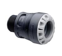 Raccord droit encliquetable PE diam25 - mâle 1 - Série 1 - Plasson