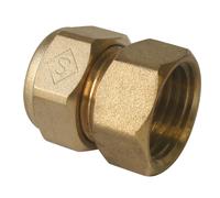 Raccord droit femelle PER à compression 12mm x 15/21 - 1/2" Fixoconnect