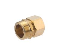 Manchon biconique laiton M 15 x 21 pour tube en cuivre