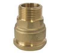 Raccord droit mâle laiton pour tube PE à visser SUMO 32mm x 26/34 - 1" Fixoconnect
