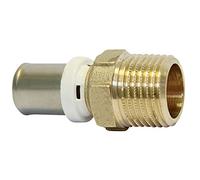 Raccord droit mâle multicouche à sertir 20mm x 26/34 - 1" Fixoconnect