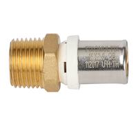 Raccord droit mâle multicouche à sertir 20mm x 26/34 - 1" Fixoconnect