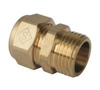 Coupleur mâle adaptateur à compression en laiton Fixoconnect M 26/34mm x 25mm