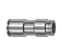 Raccord droit réduit » métallique « pour tuyau extérieur Ø 10/8 mm, pression de travail max. 16 bar, laiton nickelé nickelé