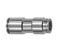 Raccord droit réduit » métallique « pour tuyau extérieur Ø 6/4 mm, pression de travail max. 16 bar, laiton nickelé nickelé