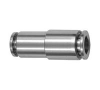 Raccord droit réduit, pour tuyau extérieur Ø 10/8 mm, pression de travail max. 20 bar, acier inoxydable 1.4404