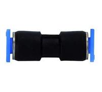 Raccord droit « Serie bleue » Mini réduit pour tuyau de diamètre extérieur 4/3 mm, pression de travail max. 10 bar, plastique/MS vern.