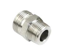 Raccord droit traversant, filetage mâle BSP 1/8, 1/4, 3/8, 1 pouce vers filetage métrique, raccords de tuyauterie à cône externe(M22*1.5 * 3/8INCH)