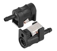 Raccord Durite Essence, 6E5-24305-06-00 Noir Aluminium + ABS Connecteur de Conduite de Carburant pour Aux Modèles Hors-Bord avec Conduite de Carburant de 8mm