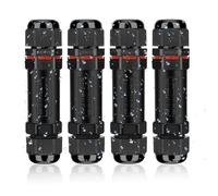 Raccord Électrique Étanches IP68, Connecteur de Câble Électrique Boîte de Derivation Étanche Éxterieur 3 Fils, Ø 4 à 12 mm (4 Pcs)