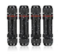 Raccord Électrique Étanches IP68 Connecteur de Câble Électrique Boîte de Derivation Étanche Éxterieur 3 Fils Ø 4 à 12 mm 4 Pcs