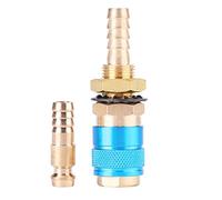 Raccord Embout Rapide en Laiton pour Torche de Soudage MIG TIG(Bleu)
