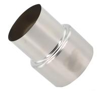 Raccord en acier inoxydable pour réduction du conduit de fumée et utilisation de tuyau de poêle (Ø60 mm/Ø50 mm)