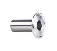 Raccord en acier inoxydable Tri Clamp Feerule for brassage maison, longueur 50/60 mm, diamètre extérieur du tuyau 19 mm-76 mm(Height 50mm,51mm x ferrule 64)