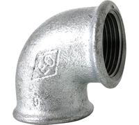Raccord en fonte malleable galva Nr.90 Coude fem/fem 90° diam. 3"