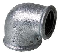 Raccord en fonte malleable galva Nr.90R Coude reduit fem/fem 90° diam. 1" x 1/2"