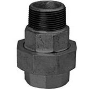 Raccord vissé Hermann Schmidt Temperguss DN 32, 2000 2000 /4" noir, joint conique, filetage intérieur/filetage extérieur