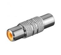 Raccord en I audio-vidéo Rca femelle-femelle - Chrome - Connecteur RCA femelle - Câble vidéo - 2 m