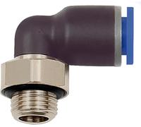 Raccord en L mâle G 1/8" SW 10mm avec joint torique, cylindrique tournant 6mm RIEGLER