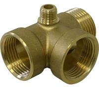 Raccord en laiton 4 voies DN25 1" DN13 1/4" pour Réservoir à vessie réservoirs sous pression